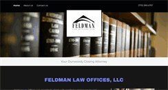Desktop Screenshot of feldman-law.net